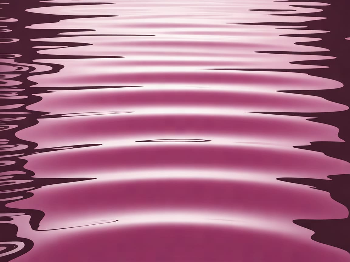 Abstract macro texture of a gently rippled water surface catching soft magenta and pale blush light, shallow focus, quie